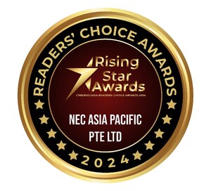 NEC Asia Pacific Wins Rising Star Award at CybersecAsia Reader's Choice Awards 2024