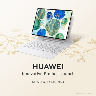 El nuevo MatePad Pro con el teclado actualizado HUAWEI Glide (PRNewsfoto/HUAWEI)