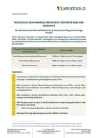 2024 Mineral Resource Estimate and Ore Reserves (CNW Group/Westgold Resources Limited)