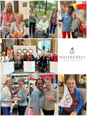 Residents of Watercrest Richmond Assisted Living and Memory Care enjoy engagement and interaction through community events such as Olympic Games, Delicious Destinations international cuisine, and local trips to museums and parks.