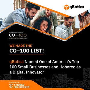 qBotica Named One of America's Top 100 Small Businesses and Honored as a Digital Innovator