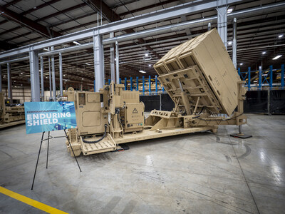 Enduring Shield has successfully completed a vital test and generated a new contract for the Leidos team. This photo of a prototype was taken in December 2023 during a delivery celebration for the program. (Leidos)