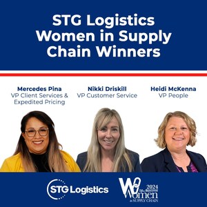 Three STG Logistics Employees Honored with 2024 Women in Supply Chain Awards