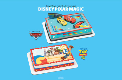 New cakes inspired by Disney and Pixar’s Cars and Toy Story are now available at Kroger’s Family of Stores across the country.