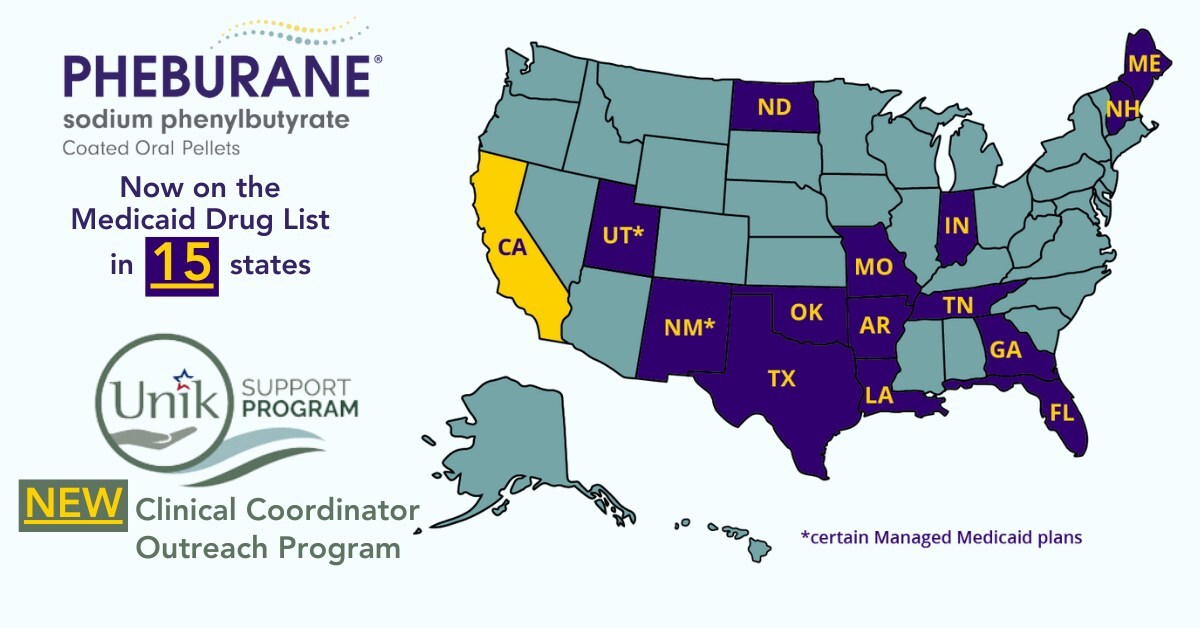 Medunik USA expands Medicaid coverage and patient support services for Pheburane® (sodium phenylbutyrate)