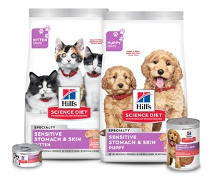 HILL'S PET NUTRITION INTRODUCES NEW SCIENCE DIET RECIPES TO SUPPORT HEALTHY SKIN AND DIGESTION IN PUPPIES AND KITTENS