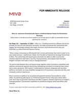 Miva, Inc. Announces Partnership with Square, a Preferred Payment Partner for Omnichannel Merchants