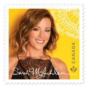 New stamp shines spotlight on Canadian singer-songwriter Sarah McLachlan