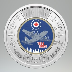 THE ROYAL CANADIAN MINT ADDS TO THE COMMEMORATION OF THE 100TH ANNIVERSARY OF THE ROYAL CANADIAN AIR FORCE WITH A NEW $2 COMMEMORATIVE CIRCULATION COIN