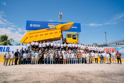 Ride-and-drive event featuring LiuGong's newest Allison-equipped Wide Body Mining Dump Truck, the 70-ton DW105A equipped with Allison's innovative 4800 Wide Body Dump Series™ transmission.