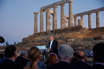 Temple of Poseidon Sounion – Evangelos Mytilineos, Chairman and CEO, METLEN Energy & Metals (PRNewsfoto/METLEN Energy & Metals)