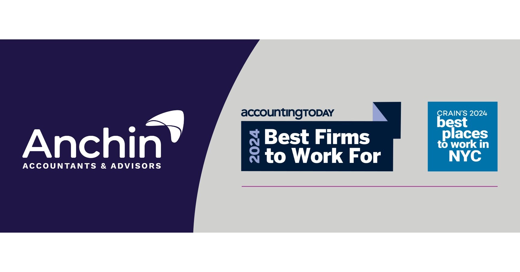 Anchin Celebrated as a Top Workplace by Accounting Today and Crain’s New York Business for 2024