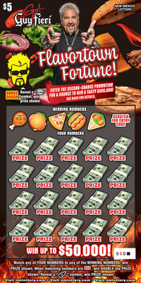 New Mexico Lottery’s  Guy Fieri Flavortown Fortune! (CNW Group/Pollard Banknote Limited)