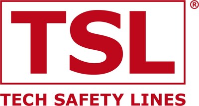 Tech Safety Lines Logo Red