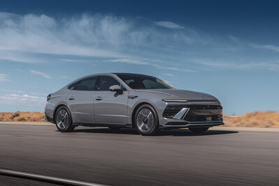 The 2024 Hyundai Sonata was photographed in California City, Calif. on Aug. 1, 2023.