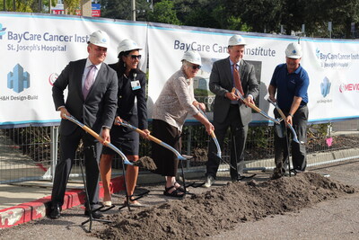 BayCare Leadership and partners ceremoniously initiate the construction of the new Proton Therapy Center at the BayCare Cancer Institute at St. Joseph's Hospital in Tampa on Sept. 17, 2024.