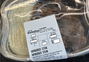 Présence non déclarée de plusieurs allergènes dans un mets préparé de « hamburger steak » vendu par l'entreprise Marché Richelieu Lacordaire