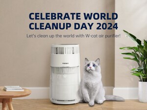 2024年世界清洁日：Wisesky强大的W-Cat空气净化器深度清洁，让宠物之家更加清新健康