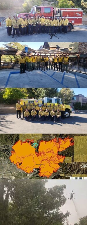 Dovid Oved Retreat Center Hosts Barbecue and Provides Essential Support to over 110 Firefighters Fighting the Line Wildfire That Threatened The Retreat Center and the Community of Running Springs