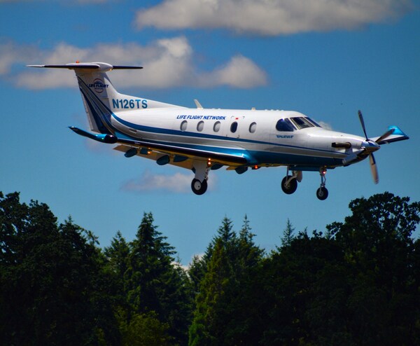 A Life Flight Network Pilatus PC-12. (PRNewsfoto/Life Flight Network)