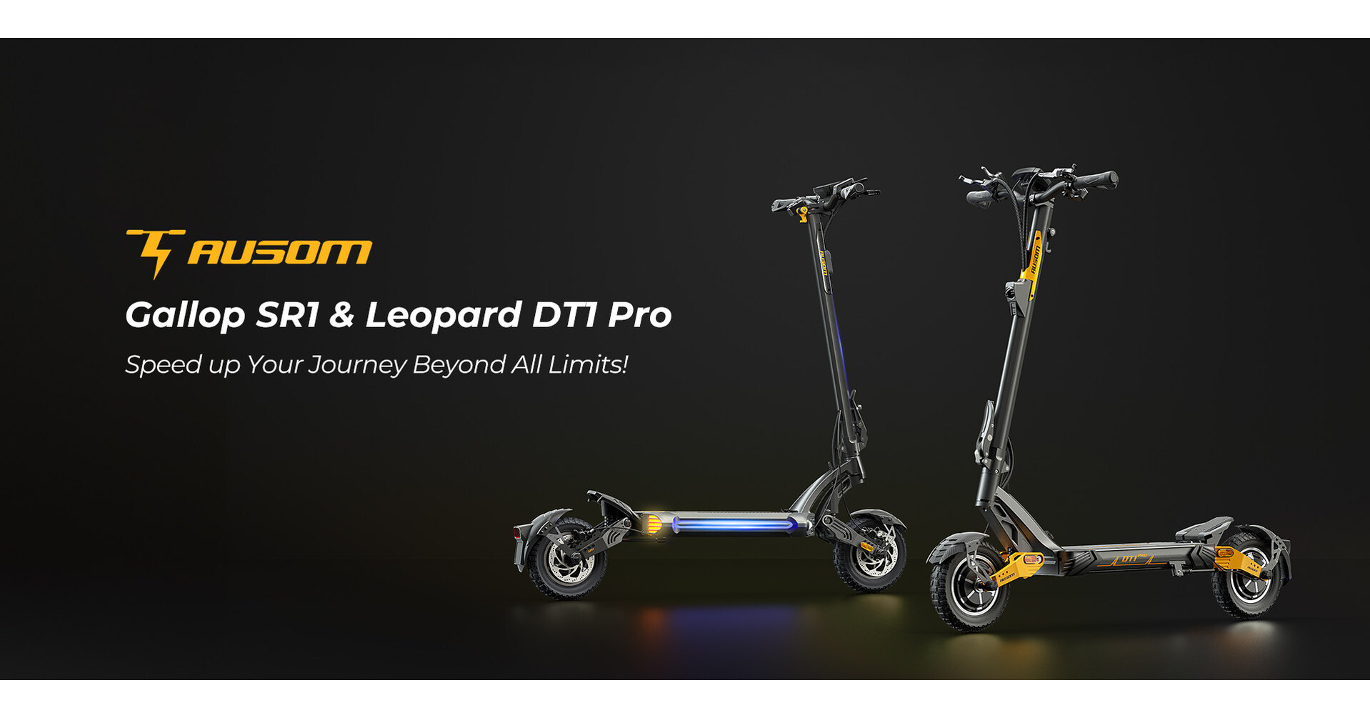Ausom Escooter Release New Off-Road Gallop SR1, Leopard DT1, DT1 Pro and GX1, Transforming Your Adventure Style