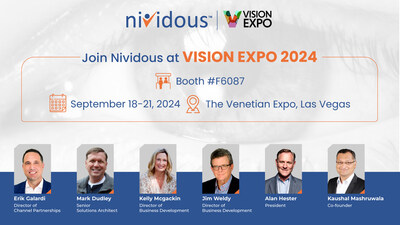 Join Nividous at Vision Expo 2024, #F6087