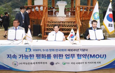 HWPL forms partnership with G7+ and PALATINO at the organization's 10th Annual Commemoration