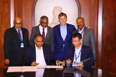 MoU signing ceremony as Tata and Analog Devices announce a strategic alliance to explore joint opportunities for the semiconductor ecosystem in India.