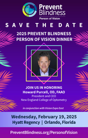 Prevent Blindness Names Howard Purcell, O.D., New England College of Optometry, as the 2025 Person of Vision Award Recipient