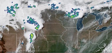 An improvement from the Geostationary Lightning Mapper (GLM) seen here, the GeoXO Lightning Mapper (LMX) will be used to detect, locate and measure lightning flashes. [credit NASA]