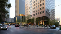 Georgia-Pacific Redevelopment Rendering: View of Corner at John Wesley Dobbs Ave NE and Peachtree Street