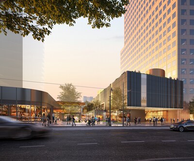 Georgia-Pacific Redevelopment Rendering: Peachtree Street View