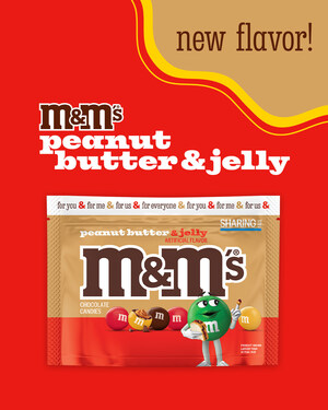 M&amp;M'S® Captures A Classic Within Its Iconic Colorful Candy Shell; Introducing NEW M&amp;M'S Peanut Butter &amp; Jelly