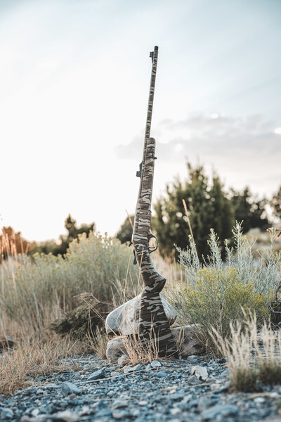 The Henry Single Shot Turkey Camo .410 Shotgun features Mossy Oak Original Bottomland camo and a removable choke for use with Tungsten Super Shot (TSS) shotshells.