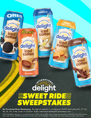 INTERNATIONAL DELIGHT® IS GOING THE EXTRA MILE ON NATIONAL COFFEE DAY BY GIVING PEOPLE THE CHANCE TO ENTER AND WIN A NEW CAR AND A YEAR'S SUPPLY* OF ICED COFFEE