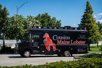 CML Franchisees Yunus and Thameem Shahul celebrate the relaunch of the Cousins Maine Lobster Tampa Truck on July 20th, 2024 at Lakeland Brew Hub in Lakeland, FL.