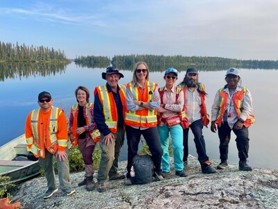 Figure 7 – Foran’s exploration team conducting field-based activities such as structural geology mapping during the 2024 field season in Saskatchewan. (CNW Group/Foran Mining Corporation)