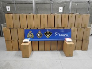 Cigarettes, cell phones and cash seized in Cornwall