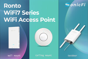 SonicFi Inc. Presents the Ronto Wi-Fi 7 Access Point Series: Elevating Wireless Performance to New Heights