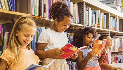 Students reading at the school library. Photograph via iStock photo.