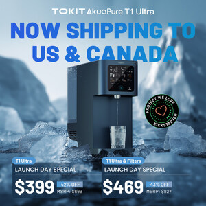 TOKIT Smashes Kickstarter Goal with Instant Ice-making Water Filter