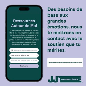 Jeunesse, J'écoute lance la seule plateforme numérique nationale au Canada pour mettre les jeunes en contact avec des services fiables en matière de santé mentale et de bien-être