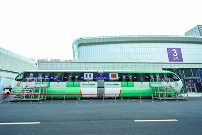 Alstom's straddle-type monorail model, courtesy of Alstom. (PRNewsfoto/The 2024 World Manufacturing Conference)