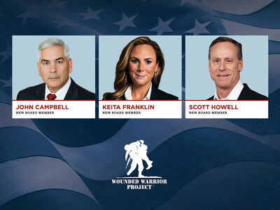 Wounded Warrior Project® is excited to welcome newly elected members to its volunteer board of directors.