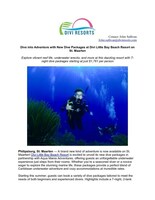 New Dive Packages are Available at Divi Little Bay Beach Resort on St. Maarten