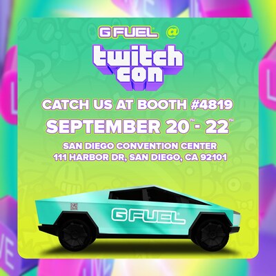 Catch G FUEL at TwitchCon booth #4819 from September 20-22, 2024 in San Diego, CA