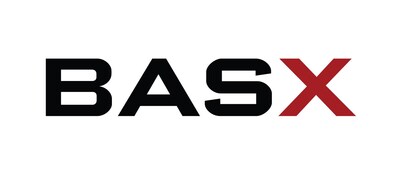 BASX logo written in black with the letter X highlighted in red.