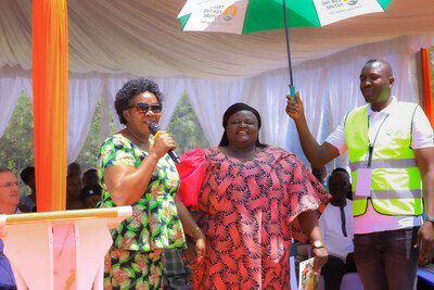 Ms. Monoflorida Ondiek, Member of County Assembly Homabay (left) and Hon. Joyce Osodo, Women Representative of Homabay (middle). Photo: Trees for the Future