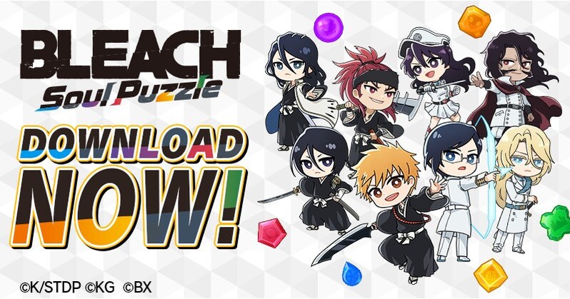 BLEACH Soul Puzzle Launches Today on September 24 as the First Puzzle Game Based on the BLEACH TV Animation Series BLEACH Soul Puzzle Launches Today on September 24 as the First Puzzle Game Based on the BLEACH TV Animation Series