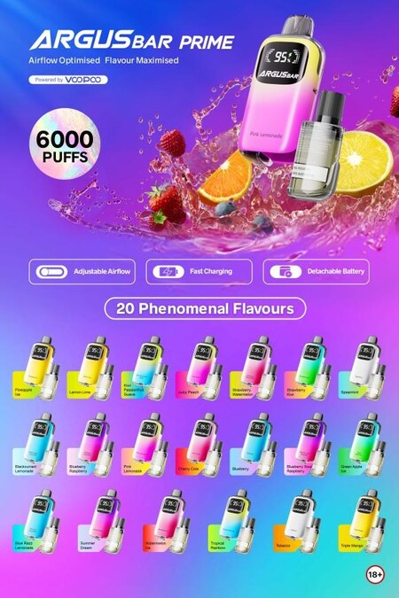 voopoo argus bar prime ARGUSBAR PRIME: The Innovative Solution to Vape Market Needs Switch:Elux Cyberover 6k Disposable Vape Kit Choose Nic Strength:20mg RAZ RYL Classic 35K